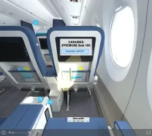 Air Caraibes Atlantique Airbus A350-1000 seat maps 360 panorama view