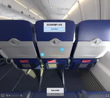 Southwest Airlines Boeing 737-700 seat maps 360 panorama view