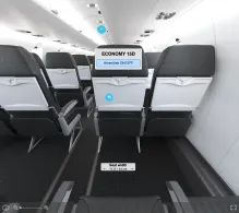 American Airlines Bombardier CRJ900 V.2 seat maps 360 panorama view