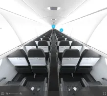 American Airlines Bombardier CRJ900 V.2 seat maps 360 panorama view