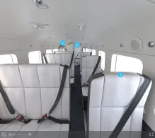 Azul Conecta Cessna 208B Grand Caravan seat maps 360 panorama view