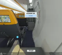 Buzz Boeing 737 MAX 8-200 seat maps 360 panorama view