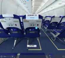 IndiGo Airbus A321neo V.2 seat maps 360 panorama view