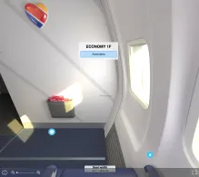 Southwest Airlines Boeing 737-700 V.1 seat maps 360 panorama view