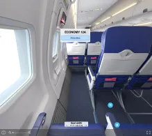 Southwest Airlines Boeing 737-700 V.1 seat maps 360 panorama view