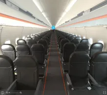 easyJet Europe Airbus A321neo seat maps 360 panorama view