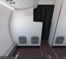 Austrian Airlines Embraer E195 seat maps 360 panorama view