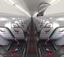 Austrian Airlines Embraer E195 seat maps 360 panorama view