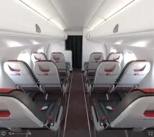 Austrian Airlines Embraer E195 seat maps 360 panorama view