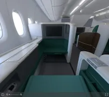 Korean Air Airbus A380-800 seat maps 360 panorama view