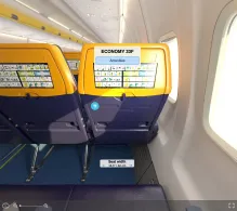Ryanair UK Boeing 737-800 seat maps 360 panorama view