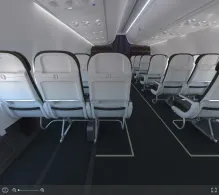 Alaska Airlines Boeing 737 MAX 9 seat maps 360 panorama view