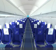 IndiGo Airbus A320neo V.1 seat maps 360 panorama view