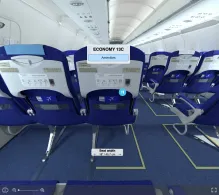 IndiGo Airbus A320neo V.1 seat maps 360 panorama view
