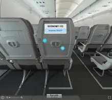 Air Arabia Airbus A321neo LR seat maps 360 panorama view
