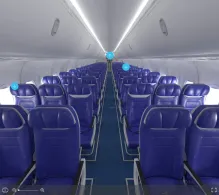 Southwest Airlines Boeing 737 MAX 8 seat maps 360 panorama view