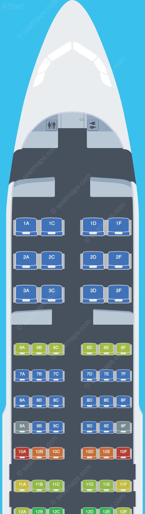 SriLankan Airlines Airbus A320neo seatmap preview