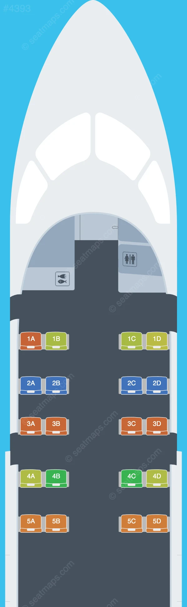 PNG Air De Havilland Q100 V.3 seatmap preview