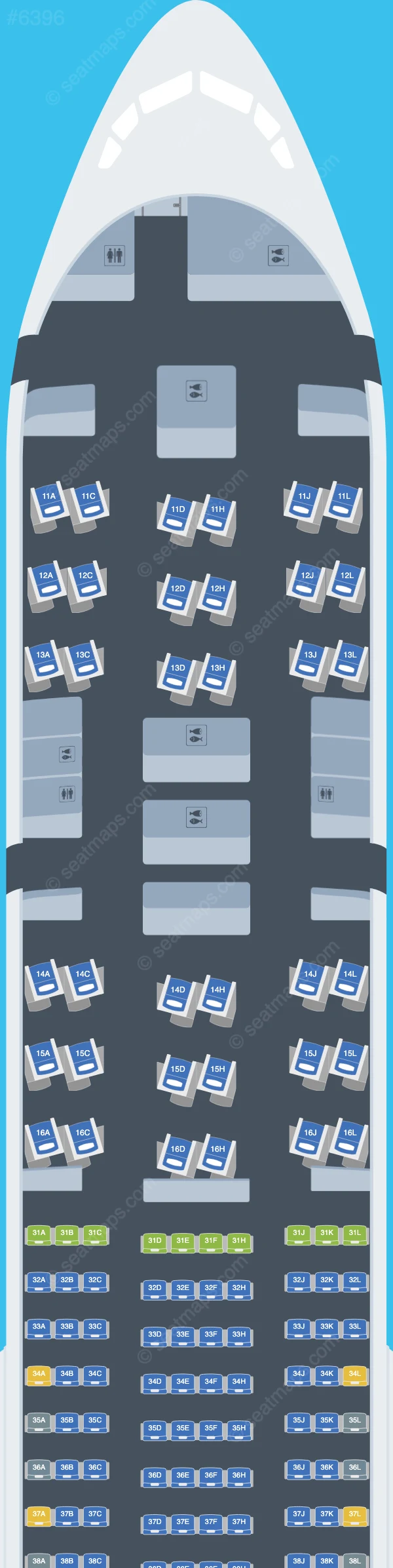 Air China Boeing 777-300ER V.2 seatmap preview