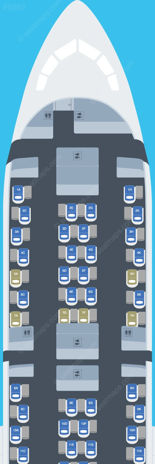 ANA - All Nippon Airways Boeing 787-9 V.2 seatmap preview
