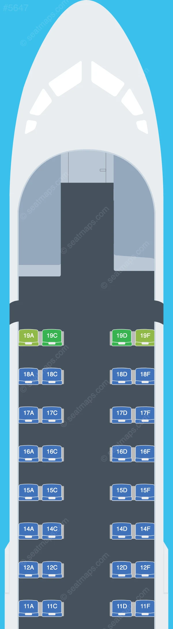 PNG Air ATR 72-600 seatmap preview