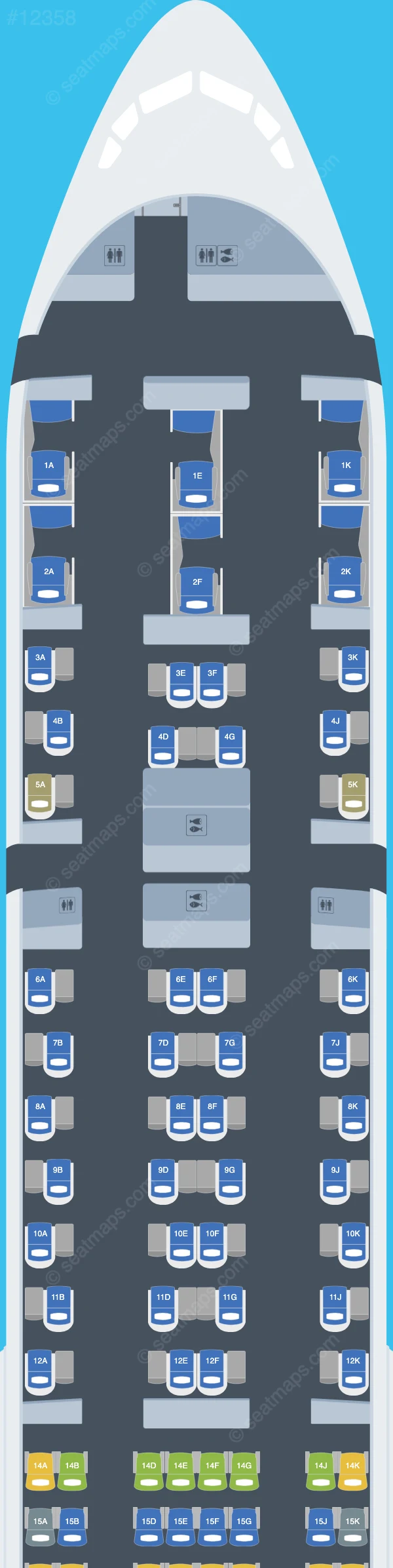 Emirates Boeing 777-300ER V.6 seatmap preview