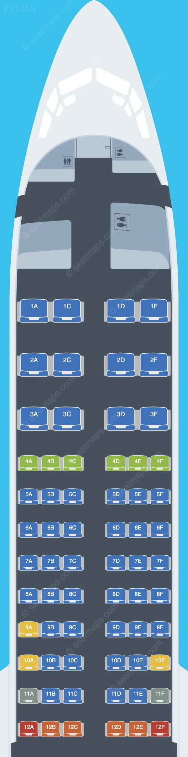 Malaysia Airlines Boeing 737 MAX 8 seatmap preview