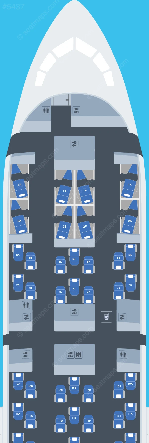 British Airways Boeing 787-9 seatmap preview