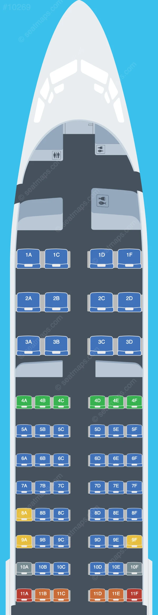 LOT Polish Airlines Boeing 737-800 V.2 seatmap preview