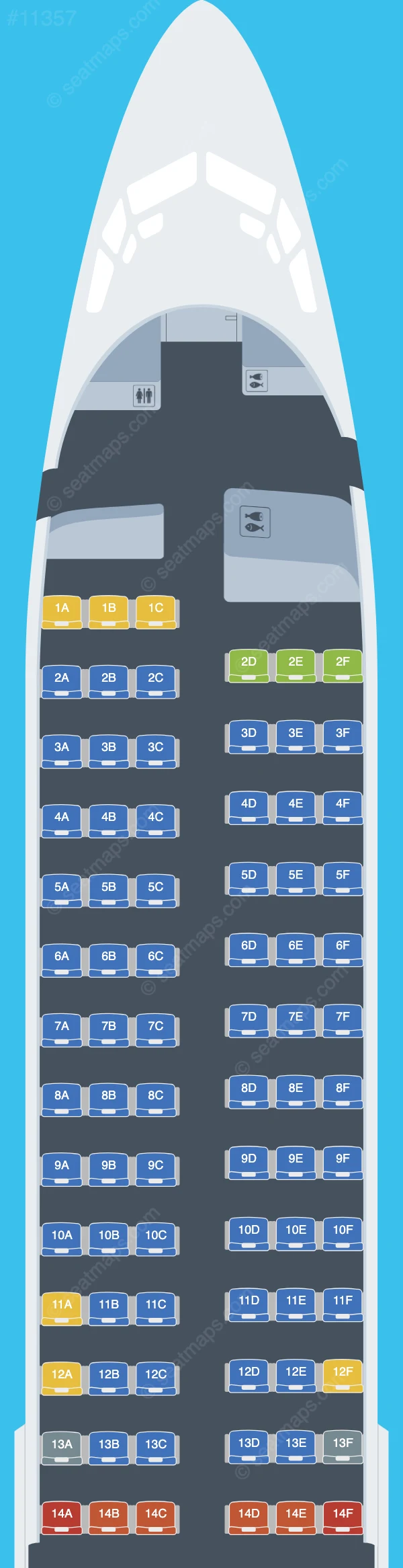 Nolinor Aviation Boeing 737-800 seatmap preview