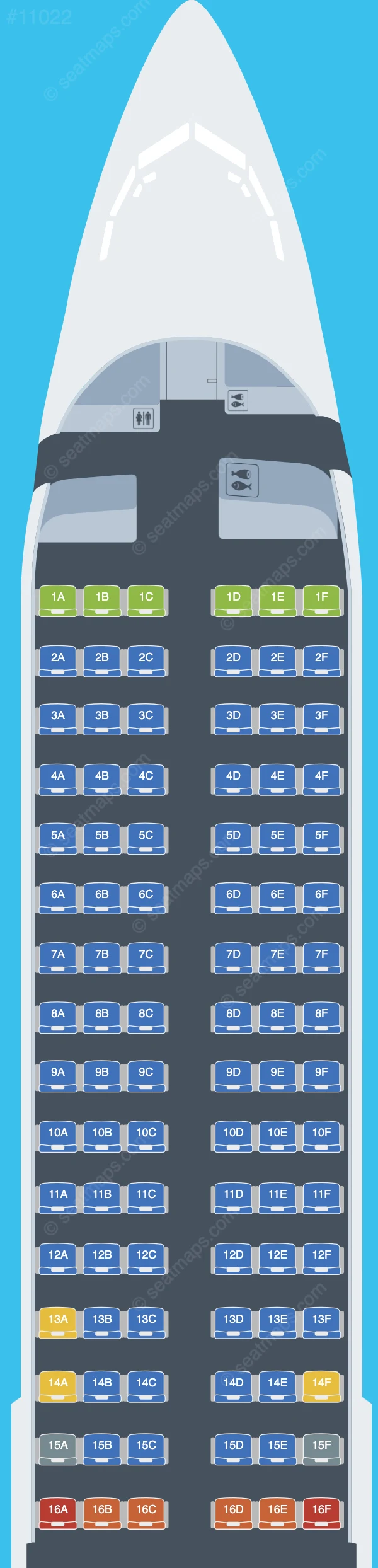 Fly Baghdad Boeing 737-900 ER seatmap preview