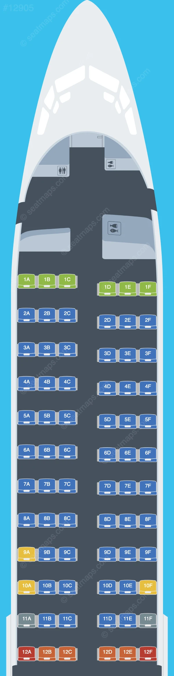 Air North Boeing 737-800 seatmap preview