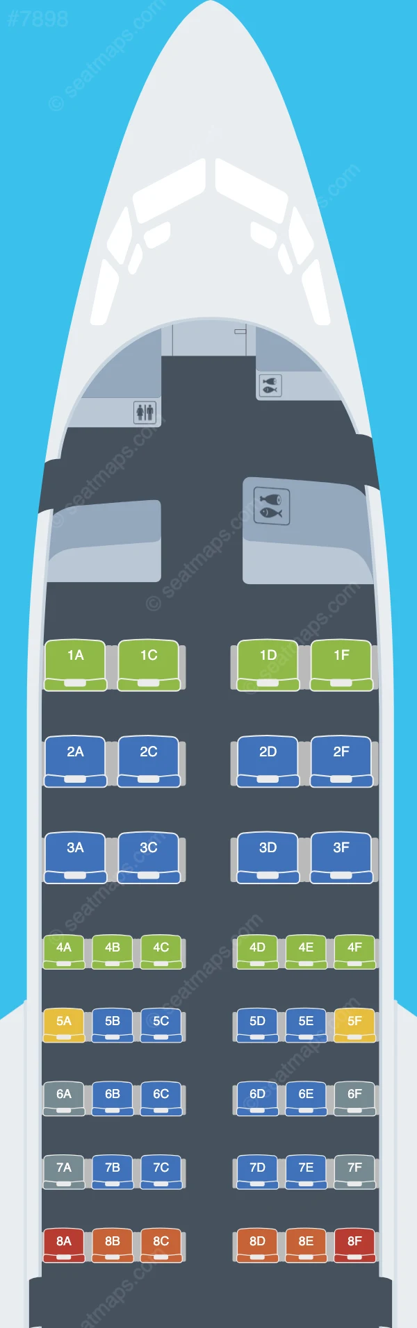 Air Peace Boeing 737-500 seatmap preview