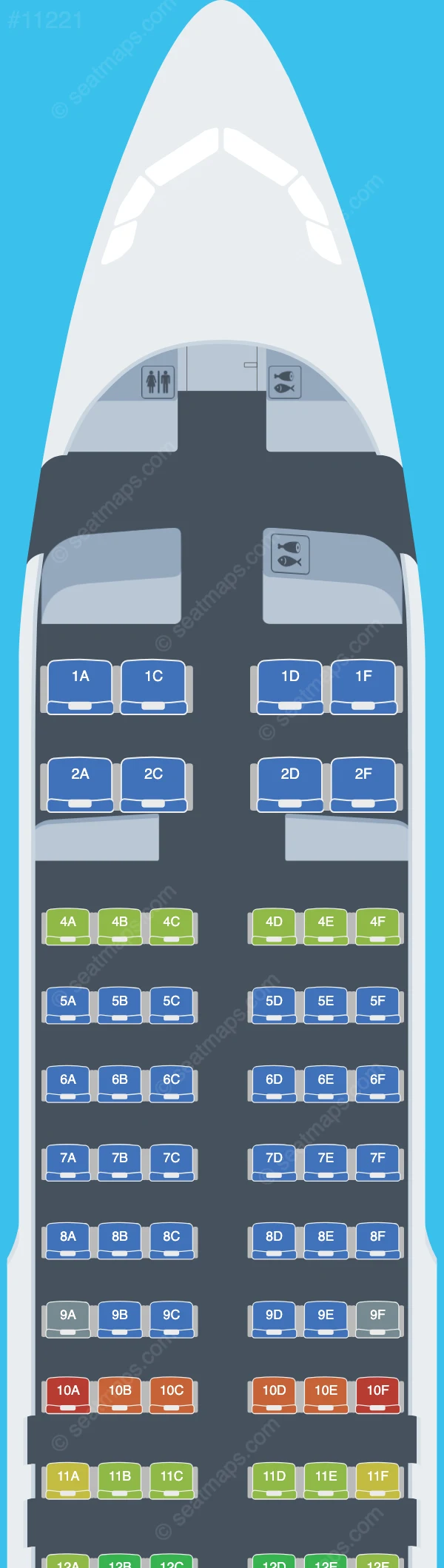 Batik Air Airbus A320-200 V.2 seatmap preview
