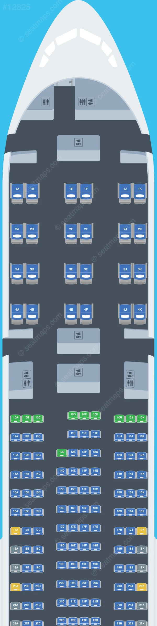 Qatar Airways Boeing 777-300ER V.6 seatmap preview