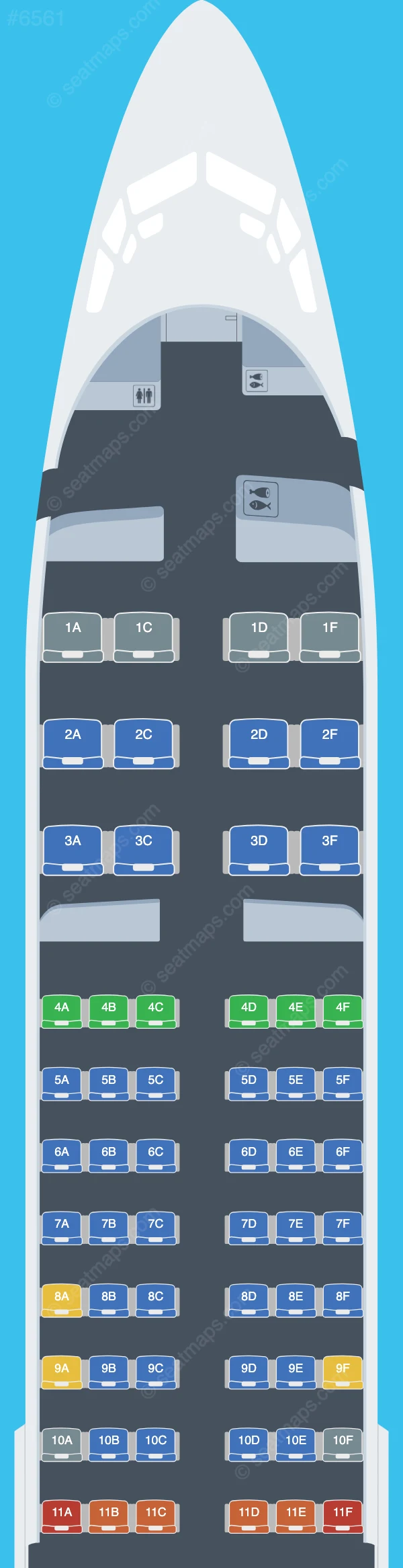 Batik Air Boeing 737-800 seatmap preview