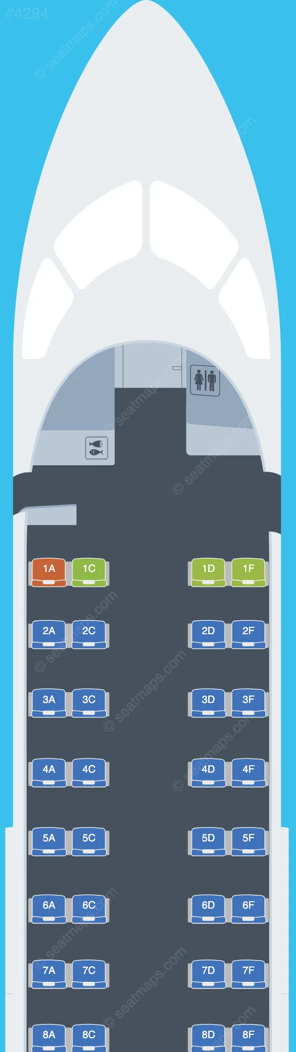 Air Inuit De Havilland Q300 seatmap preview