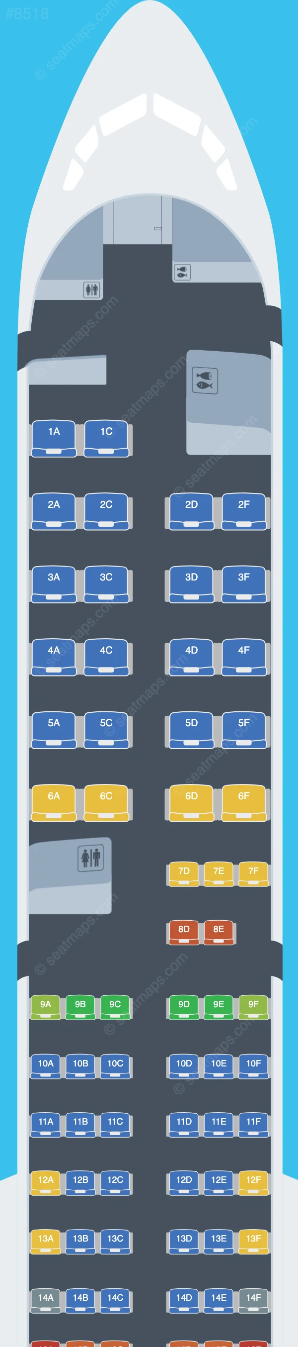 Icelandair Boeing 757-200 V.1 seatmap preview