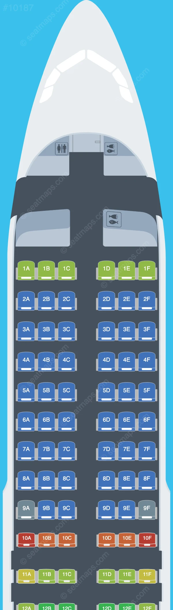 Swiss Airbus A320neo seatmap preview