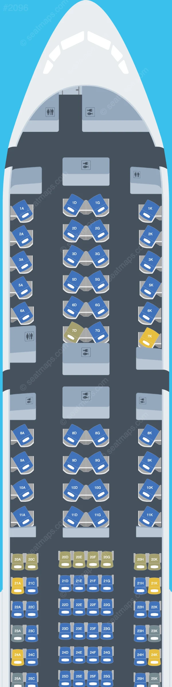 EVA Air Boeing 777-300ER V.2 seatmap preview