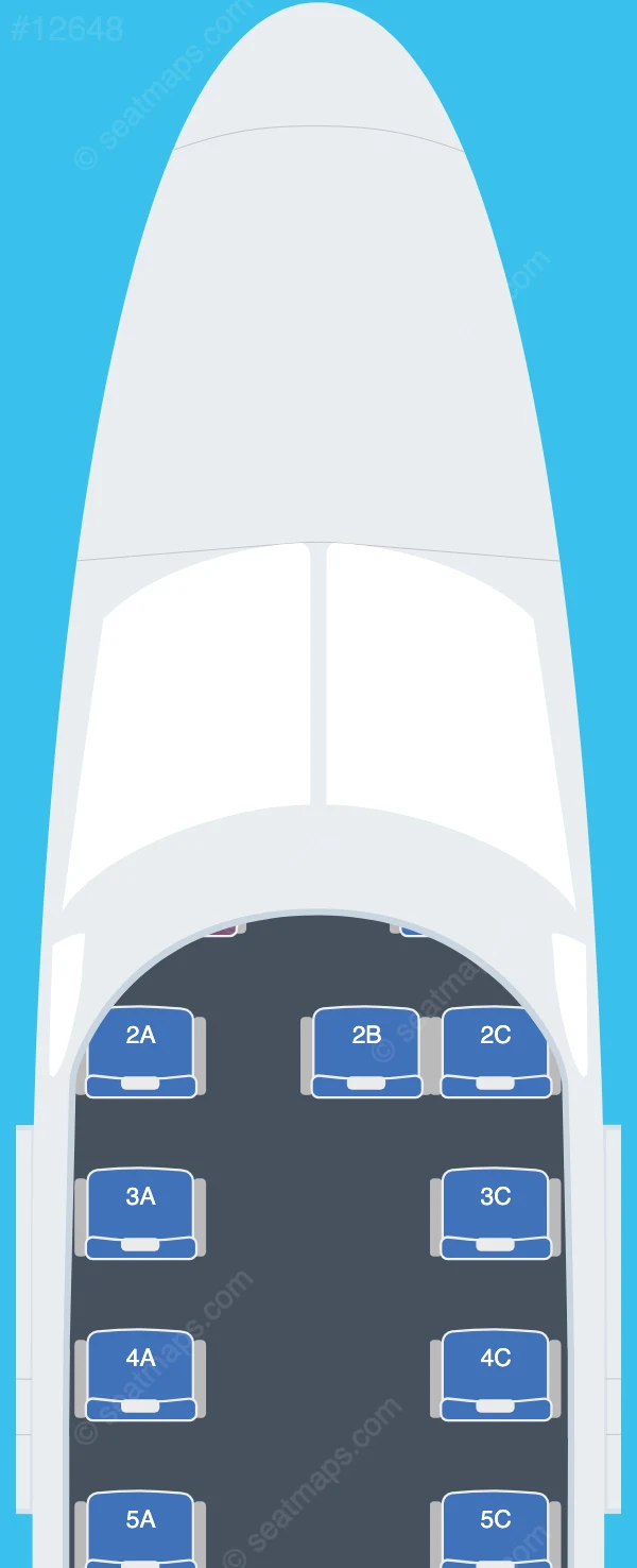 Maya Island Air Cessna 208B Grand Caravan seatmap preview