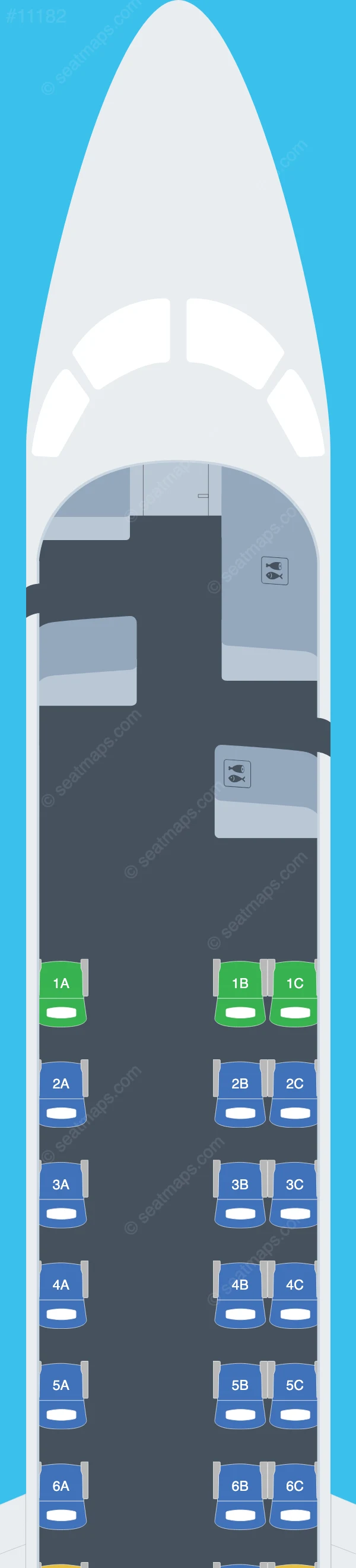 Contour Aviation Embraer ERJ 145 seatmap preview