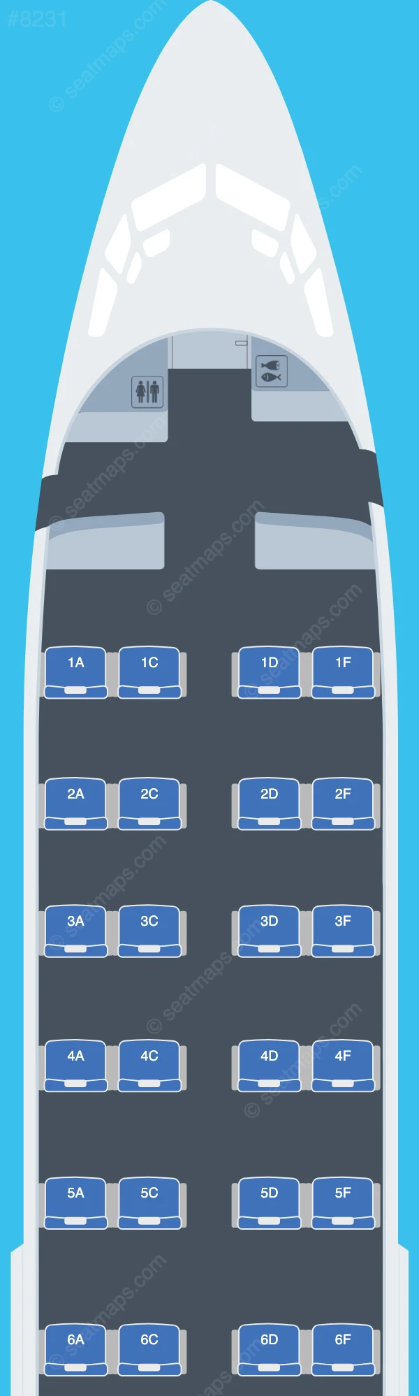 Nolinor Aviation Boeing 737-300 V.3 seatmap preview
