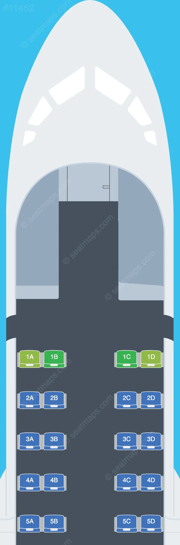 Air Saint-Pierre ATR 42-600 seatmap preview