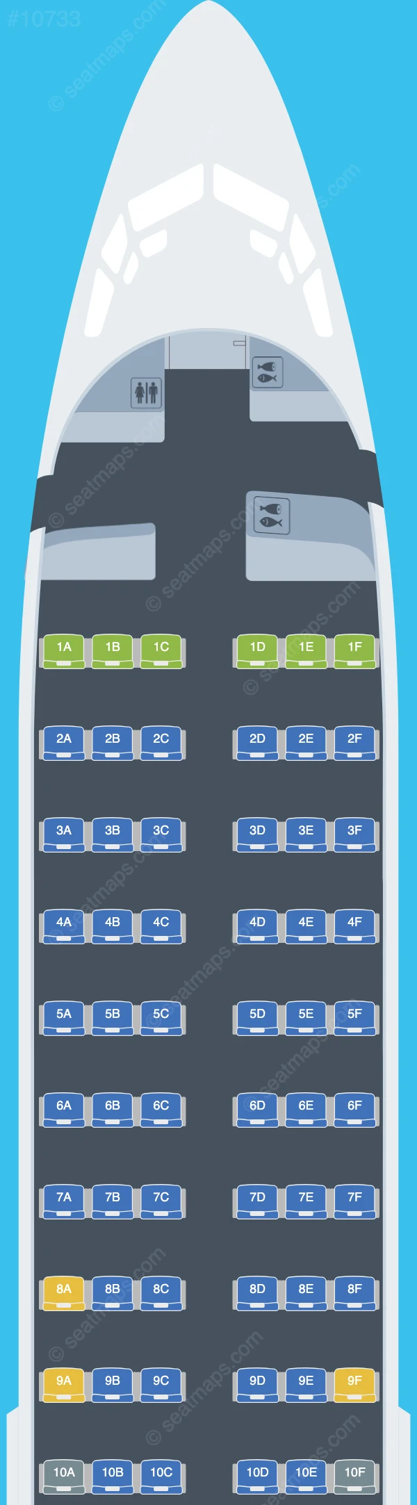 Nolinor Aviation Boeing 737-400 seatmap preview