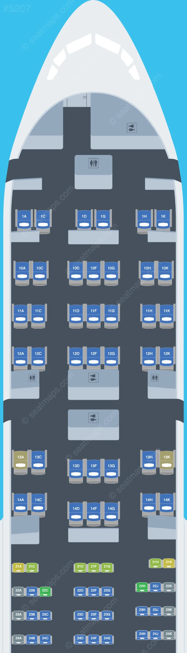 El Al Boeing 777-200ER V.1 seatmap preview