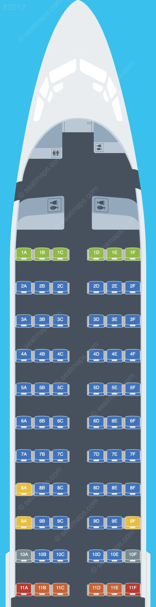 Turkish Airlines Boeing 737-800 V.2 seatmap preview