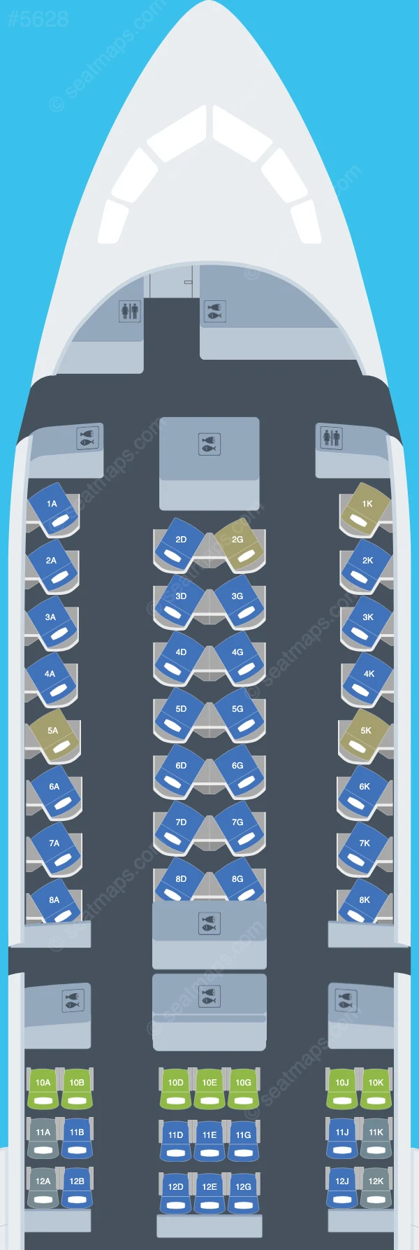 Air France Boeing 787-9 seatmap preview