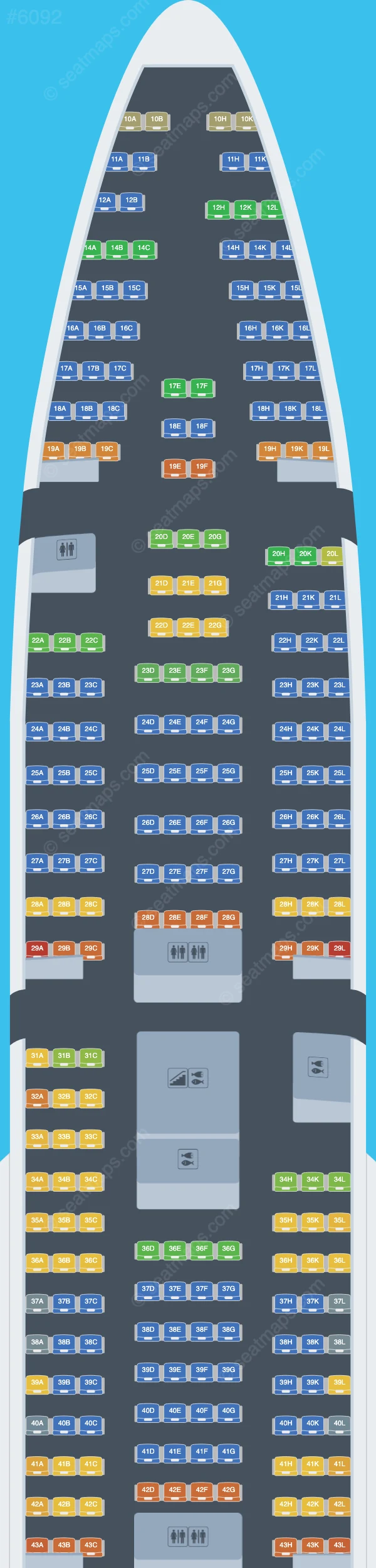 Rossiya Boeing 747-400 V.1 seatmap preview