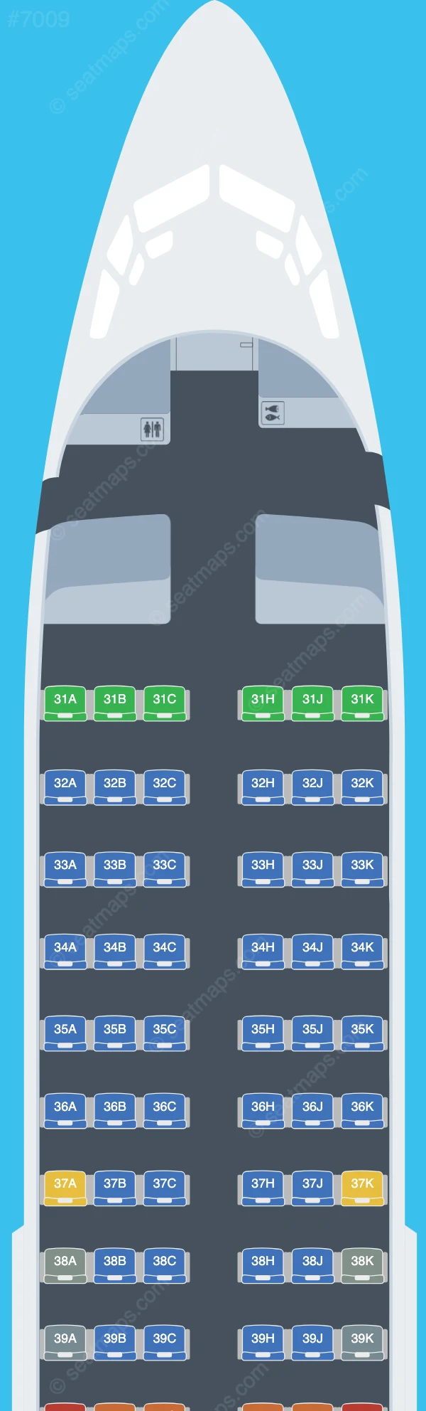 Lucky Air Boeing 737-700 V.1 seatmap preview